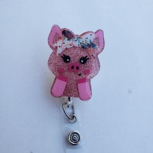 Pig Badge Reel